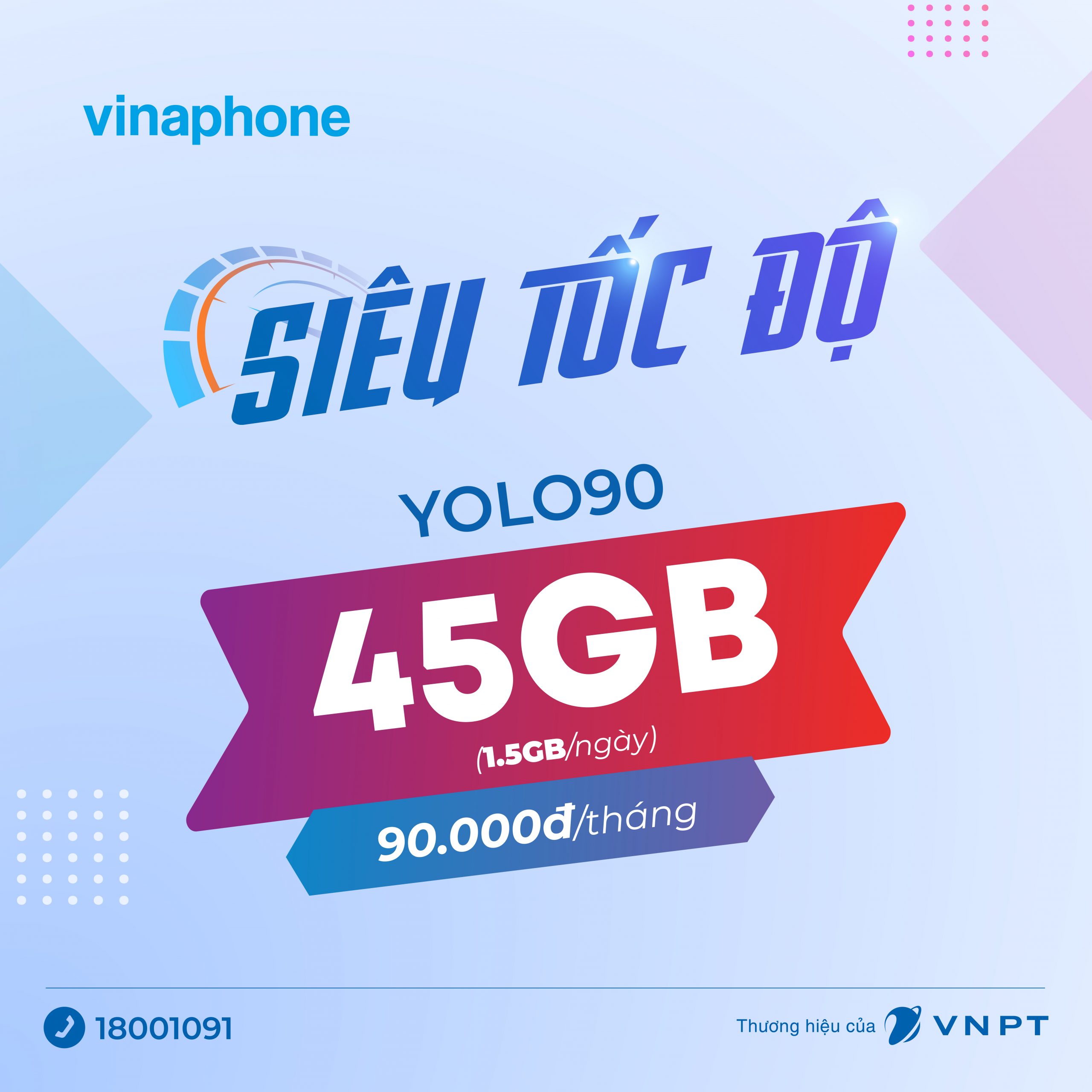 Gói cước di động YOLO 90 của Vinaphone