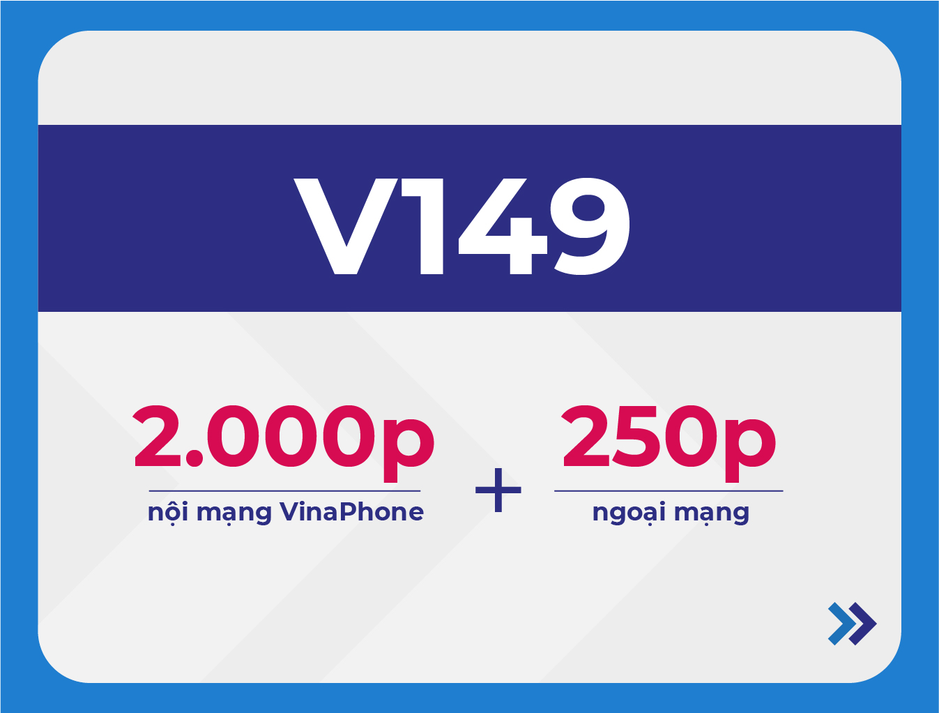 V149 VinaPhone - Gói cước ưu đãi cước thoại của VinaPhone